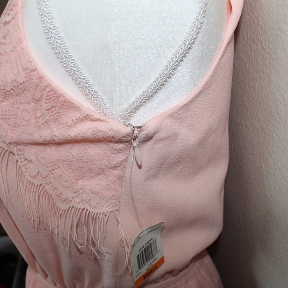 NWT Maison Jules Cote D'azure Bellini Pink A-Line Ruffle Dress - Size Small - Picture 8 of 11